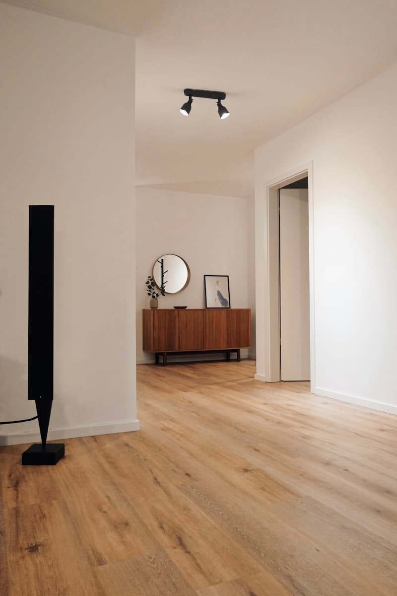 Interior finish detail during renovation